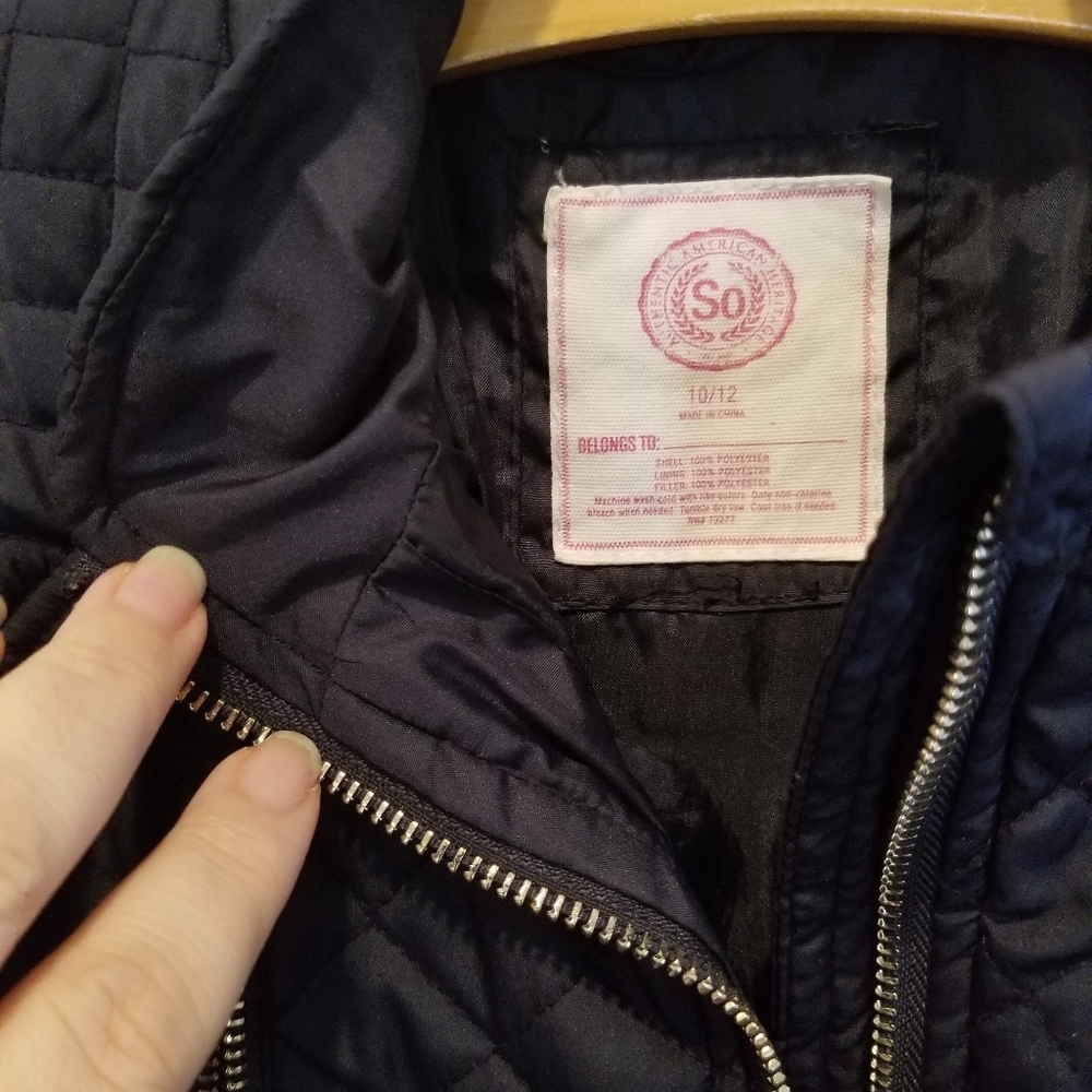 GIRLS Navy Spring Jacket - Picture 5 of 6